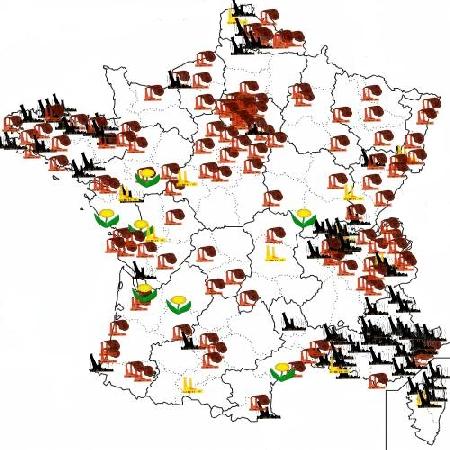 Carte complète des incinérateurs en France. Site de Greenpeace.