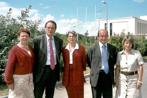 De gauche à droite : Annie Davy  Dominique de Legge  Catherine Jacquemin  Laurent Collot et Agnès Danset (absent sur la photo : Jean-Louis Morel).