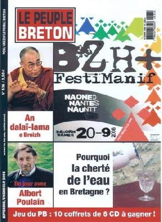 <i>Le Peuple breton</i> de septembre. Une de couverture.