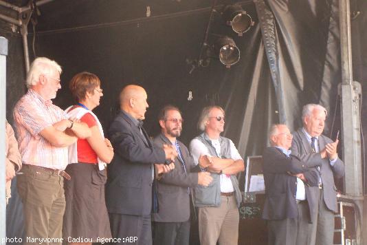 Pierrot Bosser ; Jean-Yves Le Drian ; Bob Haslé ; Patrick Hervé ; Patrick Mareschal et Jean-Yves Bourriau.