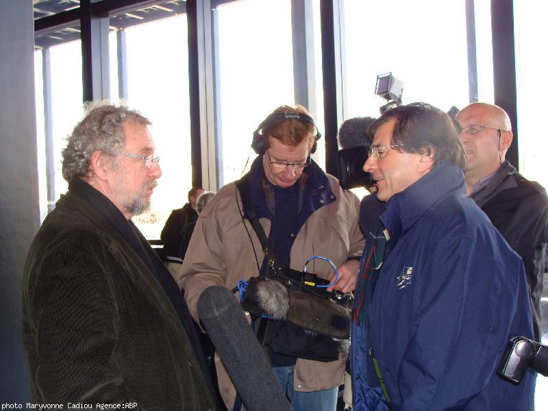Gilles Servat interviewé par Jean-Claude Assolant de France 3 avant l'audience.