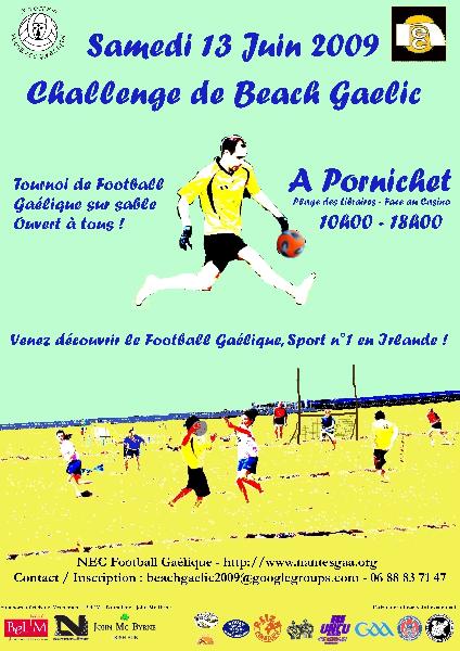 Affiche du Challenge Beach Gaelic 2009 à Pornichet