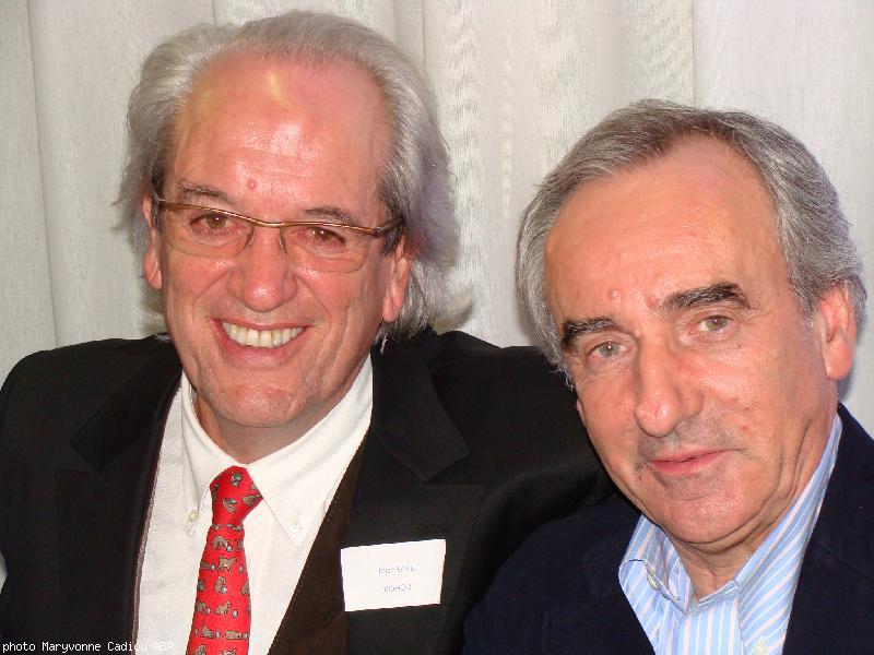 Jean-Louis Rohou président du groupe Harpa et Patrick Mahé écrivain journaliste et éditions Du Rocher.