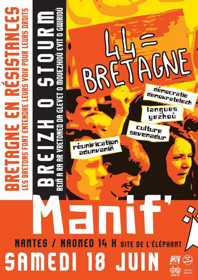 18 juin 2011 : manifestation de la Minorité bretonne de France à Nantes