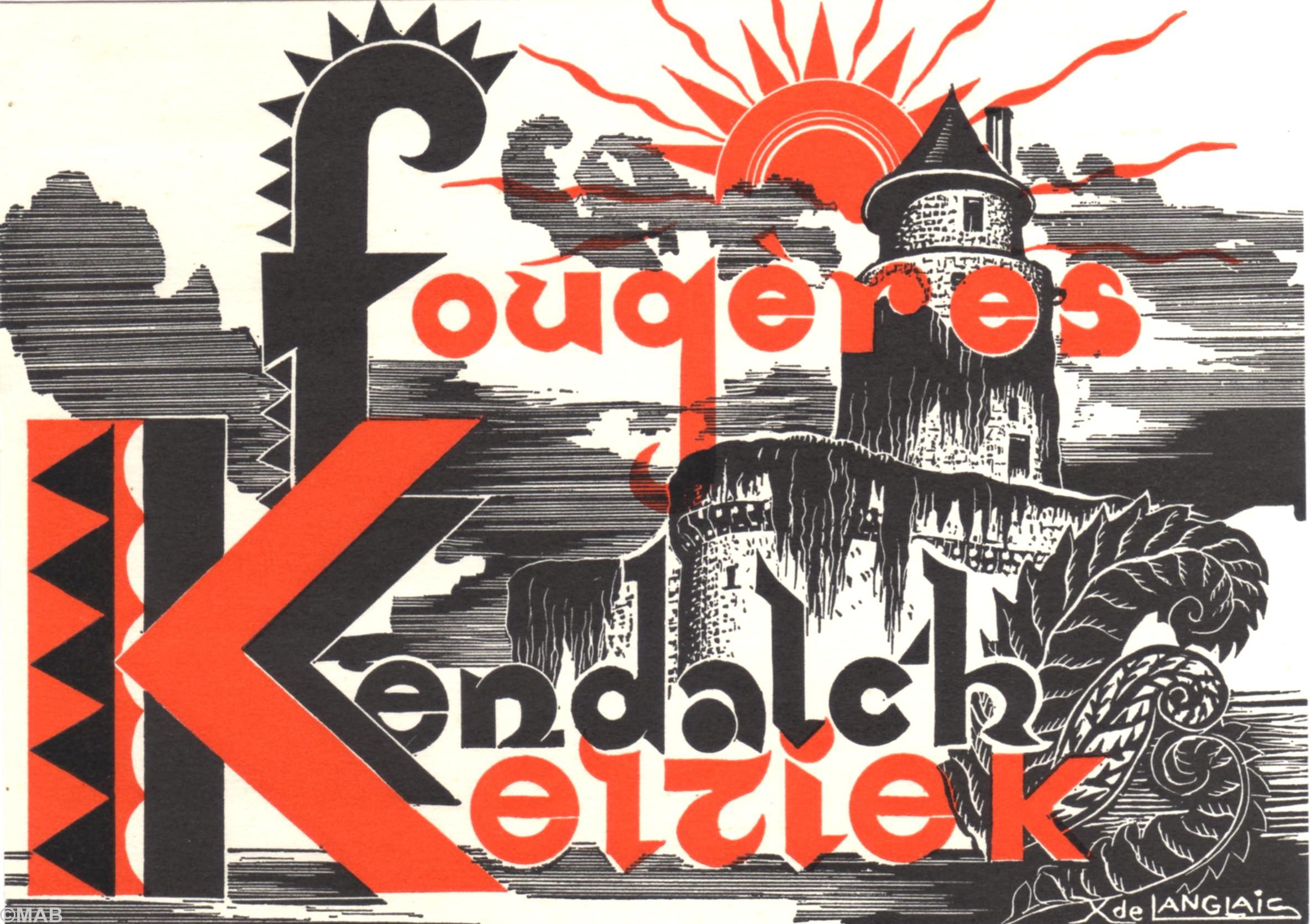 Carte postale illustrée pour l’occasion par Xavier de Langlais
