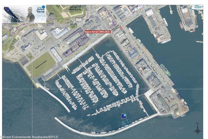 Image de synthèse du Port de plaisance du Château de Brest.