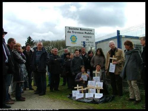 Une manifestation contre la carrière à Arzano