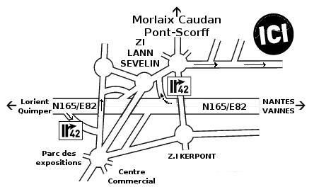Plan de Caudan - Lorient.