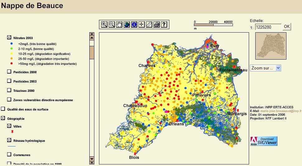 Nitrates en Beauce : illustration de l\'impéritie française. La situation en 2003.