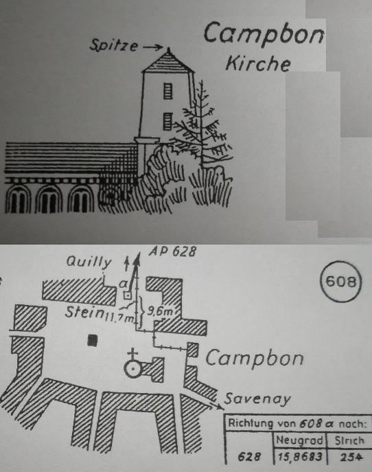 Point d\'observation des Allemands : le clocher et non la tour !