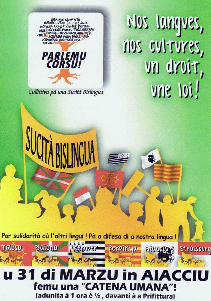 Affiche de la manifestation d\'Ajaccio
