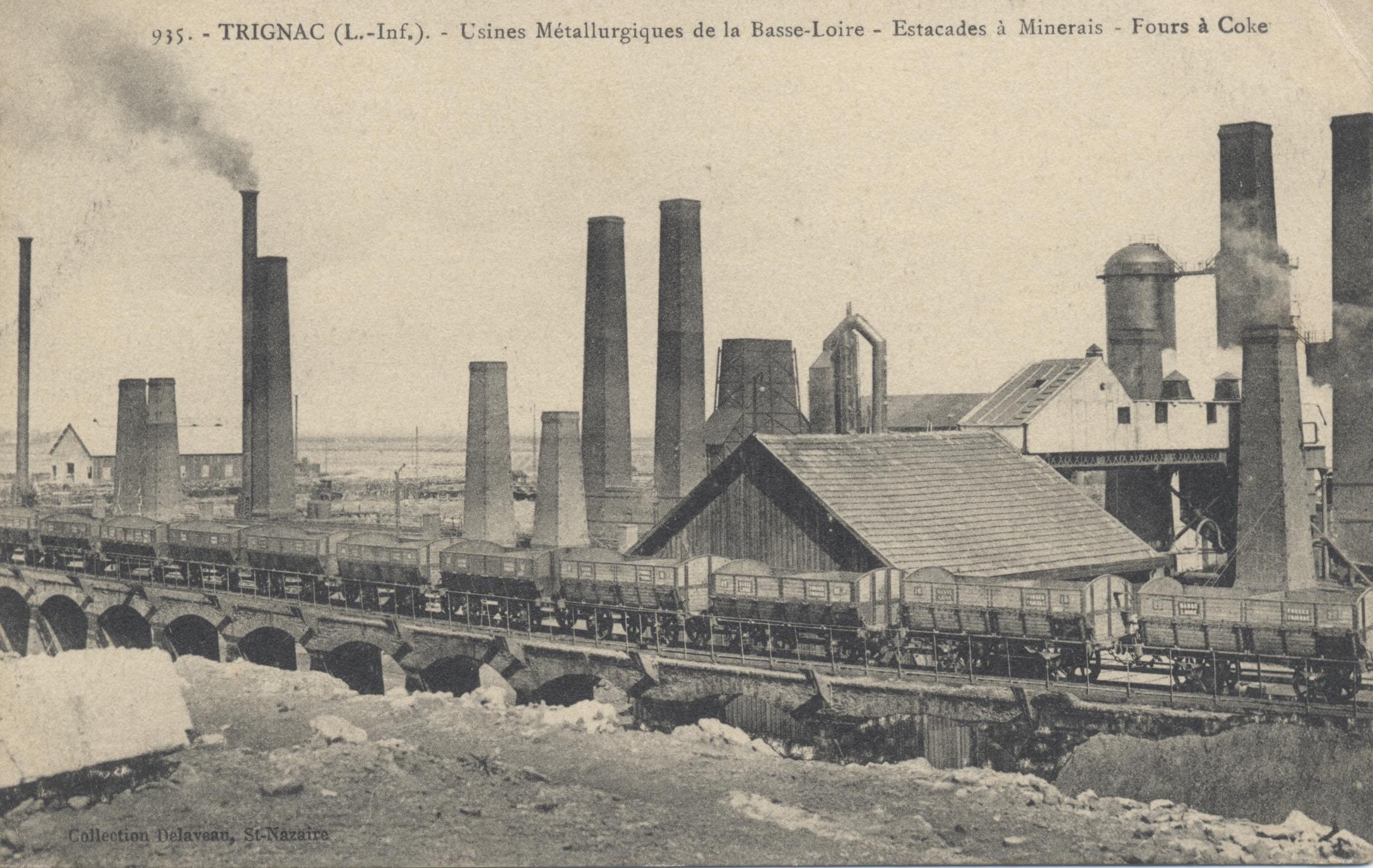 <b>Les Forges de Trignac en activité.</b> <b>Les Forges de Trignac en activité.</b>