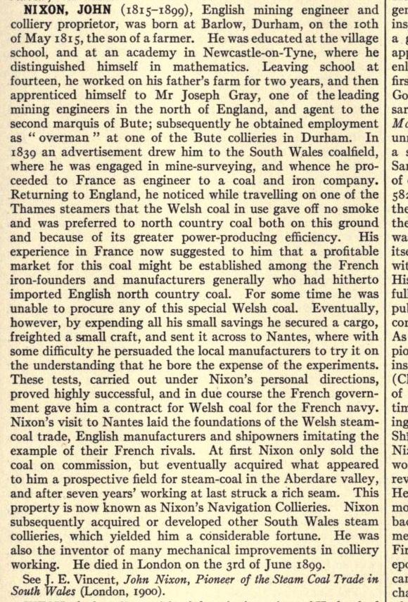 <b>John Nixon dans l\'<i>Encyclopaedia Britannica</i> de 1911. Domaine public. CLIQUER pour voir le document en entier.</b> <b>John Nixon dans l\'<i>Encyclopaedia Britannica</i> de 1911. Domaine public. CLIQUER pour voir le document en entier.</b>