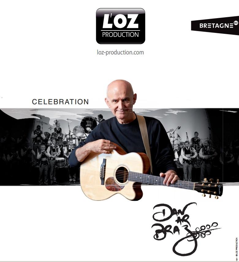 Dan Ar Braz. Affiche de promotion de \"Célébration\".