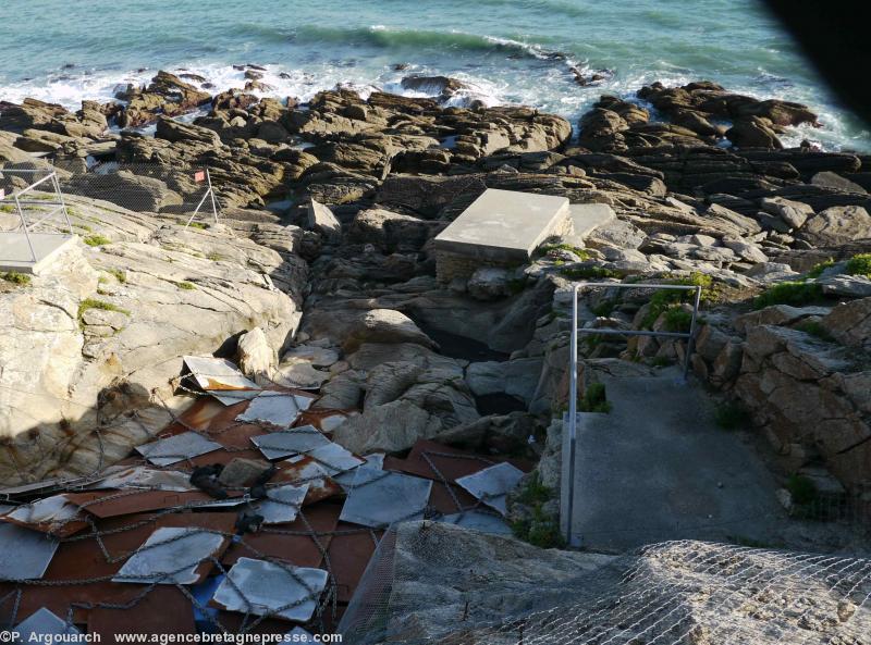 Le site vue du haut de la falaise
