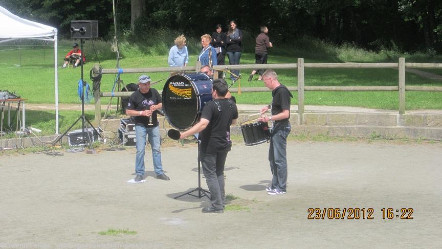 Champion du Monde de Grosse Caisse : Yann Artur président du Bagad Ar Meilhoù Glaz.