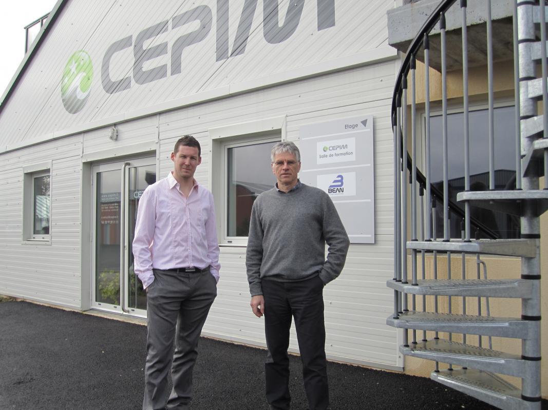 Didier Langlais et Yohann Eveno dirigent l'entreprise CEPIM  basée à Crac'h  et affichent une belle réussite.