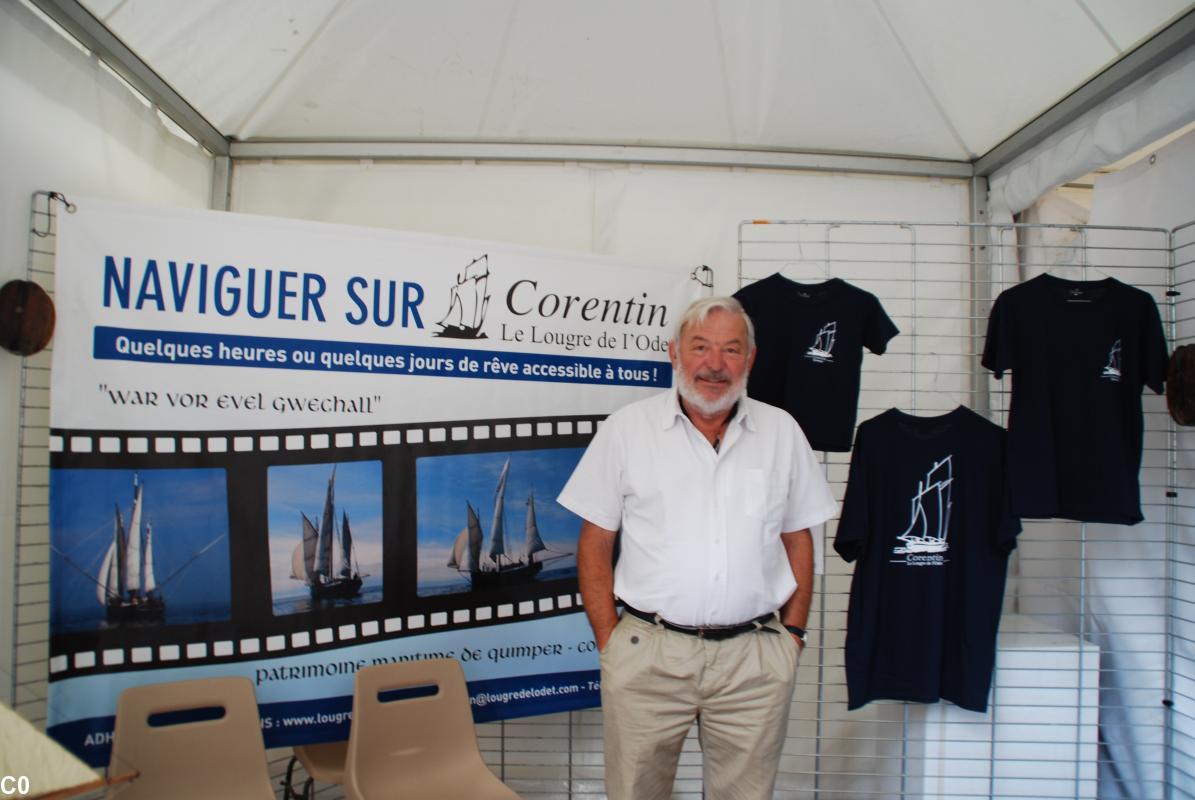 Jean-Sochard, président de l\\\'Association du Lougre de l\\\'Odet. ©Agence Bretagne Presse. Louis Gildas