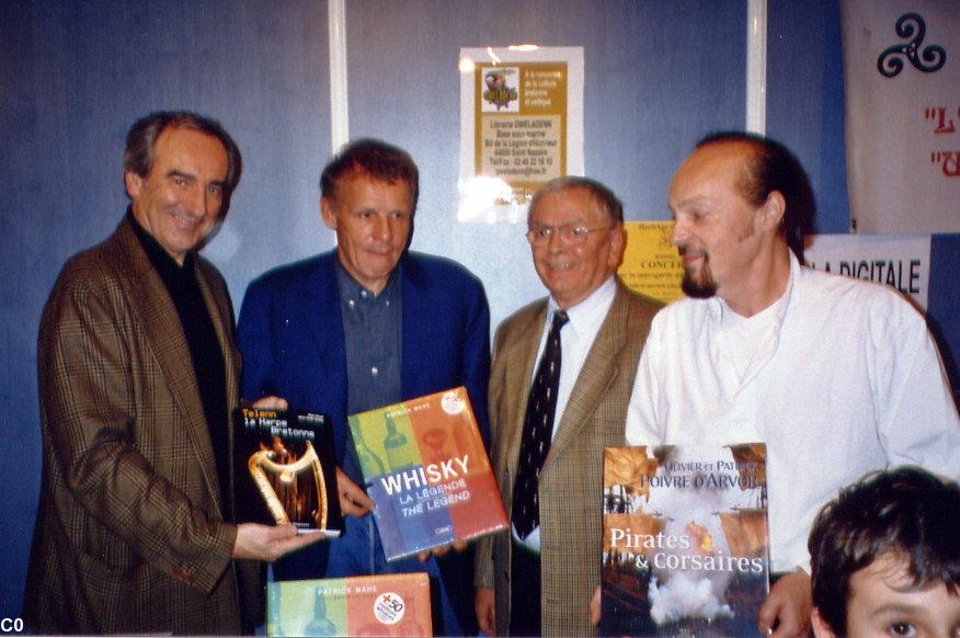 Salon du livre de Guérande, avec Per Loquet, Alan stivell et PPDA