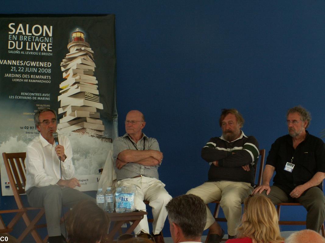 Salon du livre de Vannes avec Yves Laiiné, Gilles Servat et Jean-Pierre Pichard