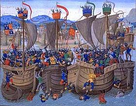Les Bretons à la bataille de l'Ecluse (1340)