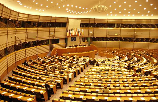La salle du Parlement européen à Bruxelles