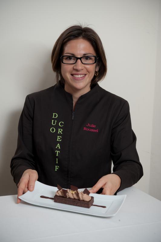 Julie Roussel a créé un Finger au chocolat cru et cuit.