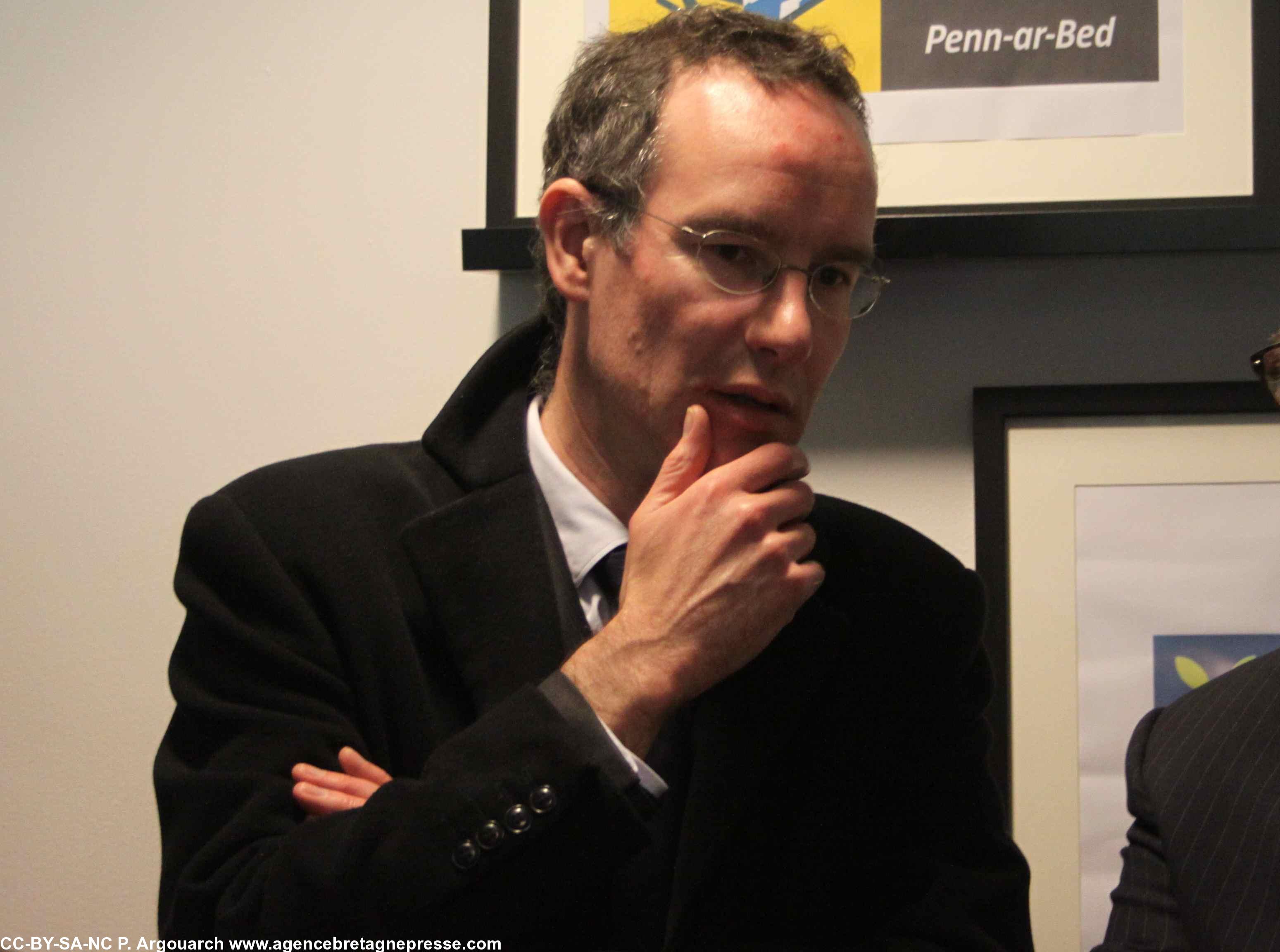 David Lesvenan, président de l'association quimpéroise PointBzh
A la Cantine numérique de Cornouaille, le 21/11/13