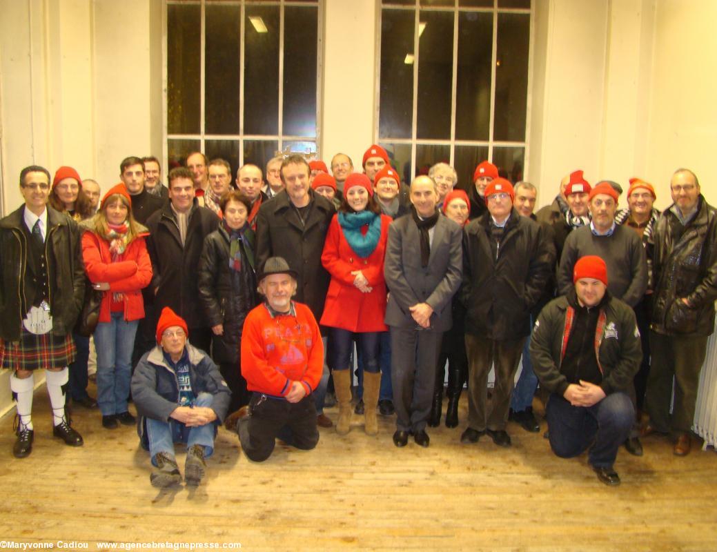 Réunion de création du comité nantais des Bonnets rouges à Nantes le 10 décembre 2013.