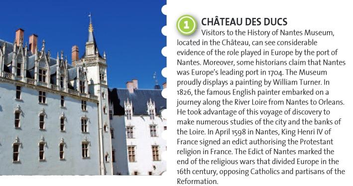 Une partie du PDF décrivant Nantes l'Européenne.