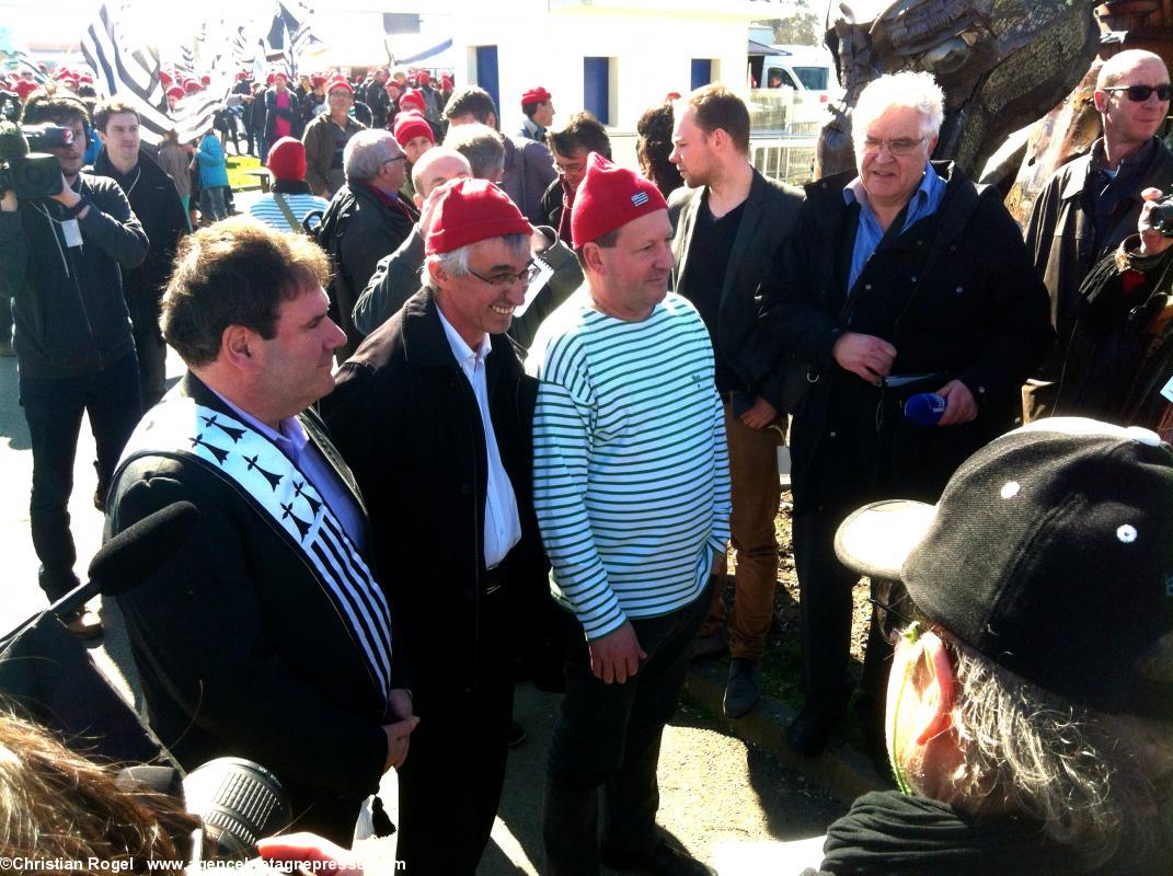 Les Bonnets rouges à Morlaix : «Nous sommes là pour faire bouger la Bretagne, tous ensemble»