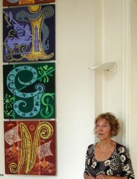 Gigi Le Merdy exposa à la médiathèque de Sainte-Luce-sur-Loire en 2012. Photo Ville de Sainte-Luce.