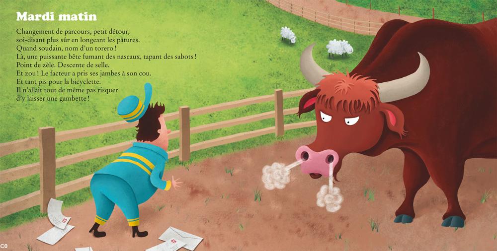 Pages intérieures du livre À bicyclette, éditions Beluga/Coop Breizh