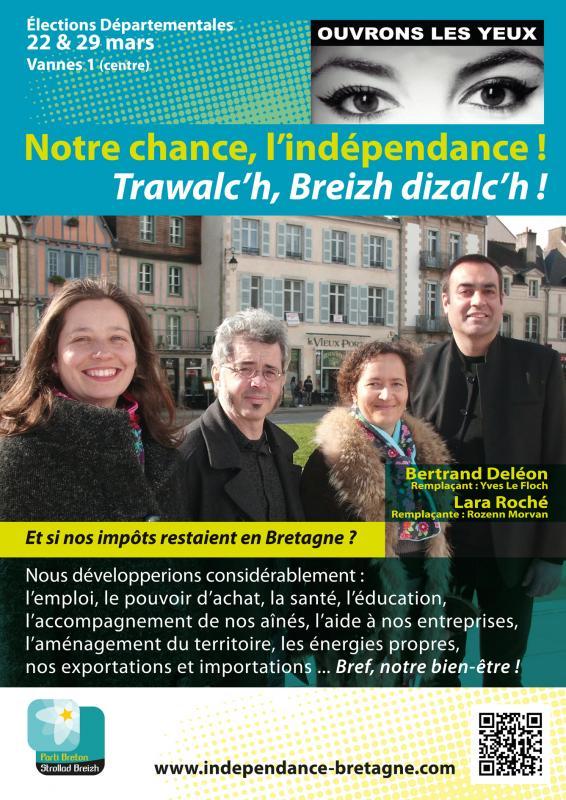 Candidats de Notre Chance, l'Indépendance à Vannes 1