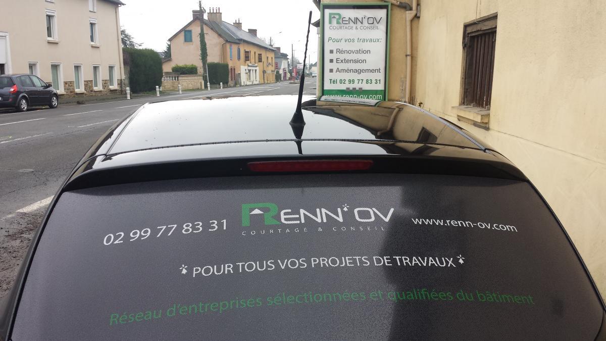 Entreprise Renn'ov courtier en travaux à Mordelles pour le secteur de Rennes.