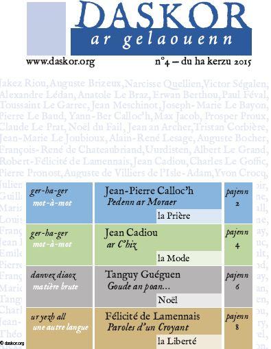 Couverture de la revue littéraire de Daskor.