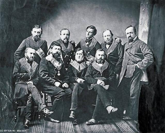 Des membres de la loge brestoise les Amis de Sully, XIXe siècle (source Guengant)