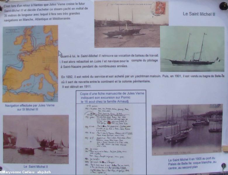 Affiche les Bateaux de Jules Verne, sur le Saint-Michel II à Saint-Nazaire, gros plan pour lisibilité ?