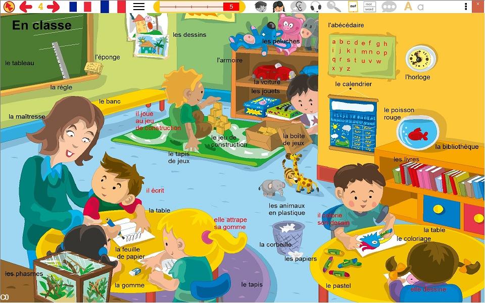 application d'imagier vocal en langue bretonne présentant 5000 mots au sein d'illustrations