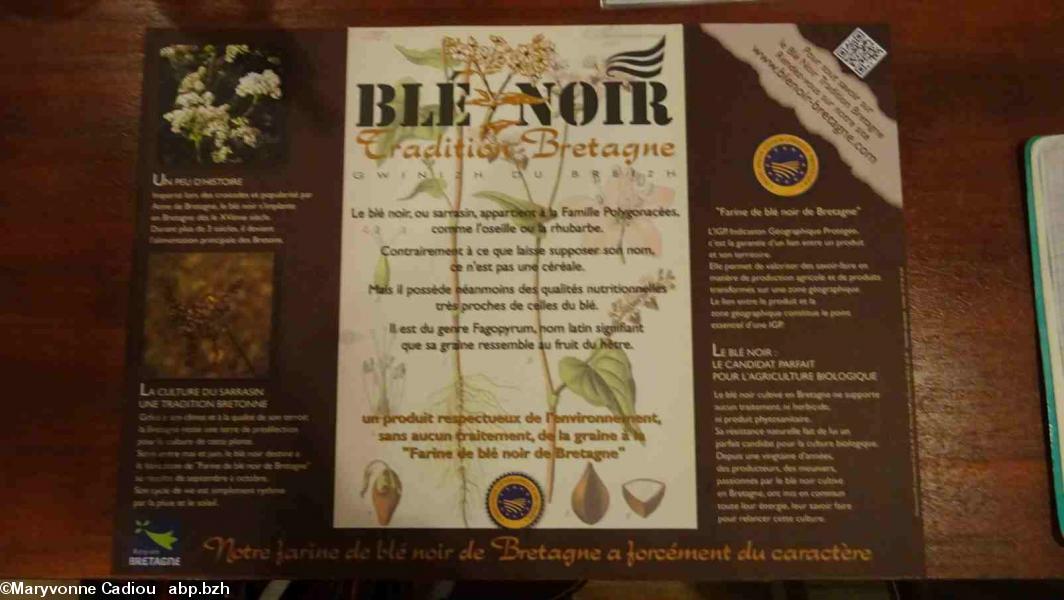 5- Un set de table : le blé noir breton.