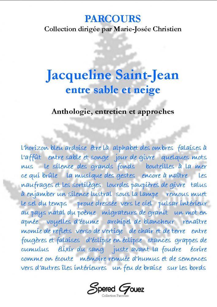 Visuel de couverture, Parcours / Jacqueline Saint-Jean