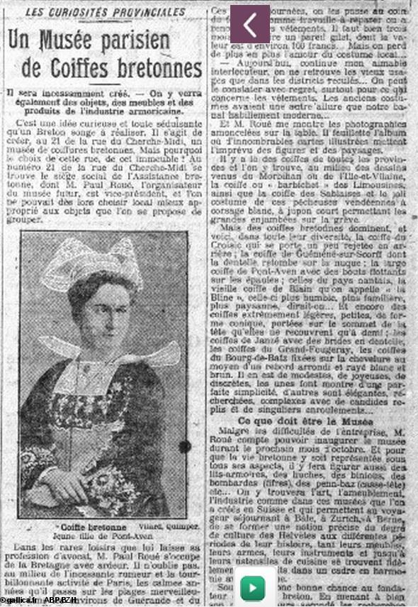 Le Petit Parisien, samedi 22 août 1908, p.4, col. 5-6, sur Gallica.