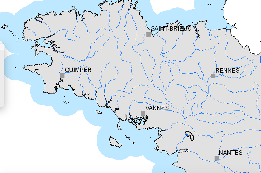 Le bassin breton source :  http://www.eau-loire-bretagne.fr/
