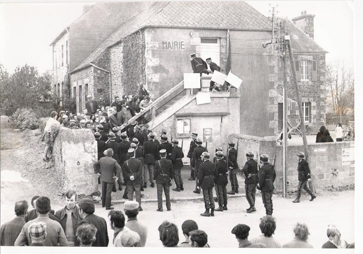 Remembrement à Trebrivan en 1972