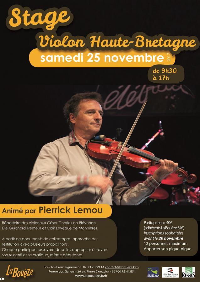 Stage Pierrick Lemou 
La Bouèze 2017