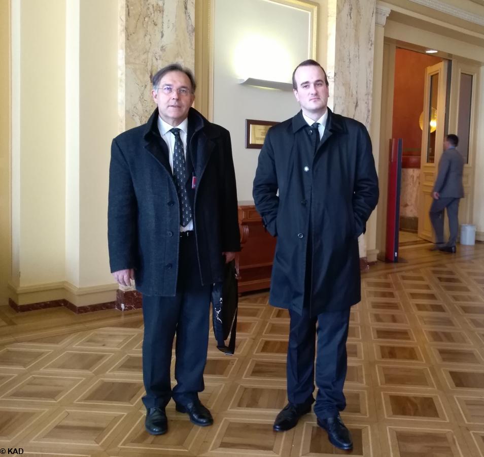 Mark Andrev Le Lem et Thomas Radoubé à Genève, 13-15 mars 2018.