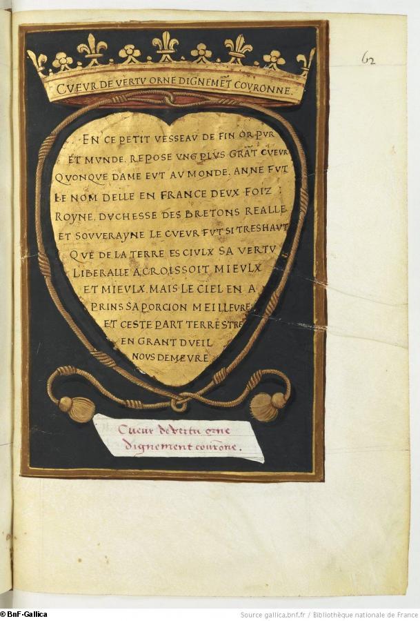 8-BnF, ms 5096, folio 139. Copie du manuscrit de Choque sur les funérailles de la reine.