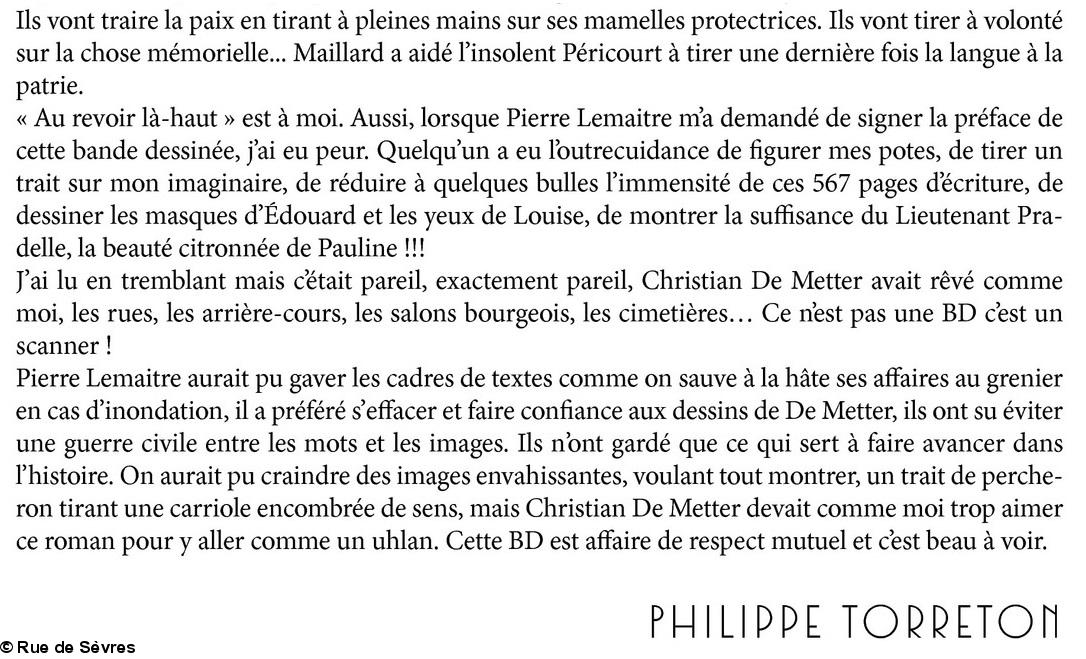 9-Philippe Torreton, préface de la bd, partie 2.