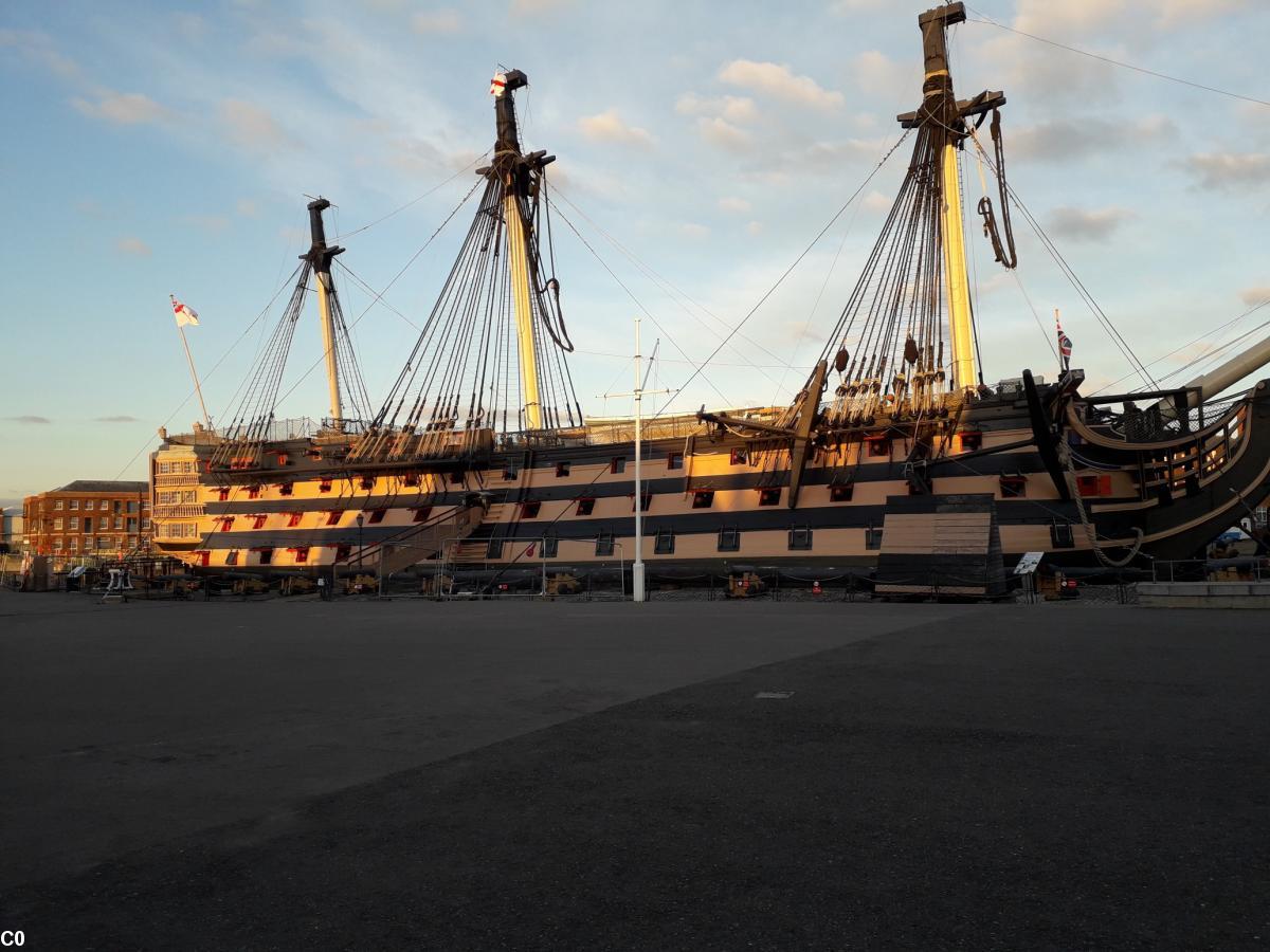 Le Victory - le bateau de Nelson- qui fut aussi commandé par l'Amiral Keppel, descendant de Louise de Kéroual
