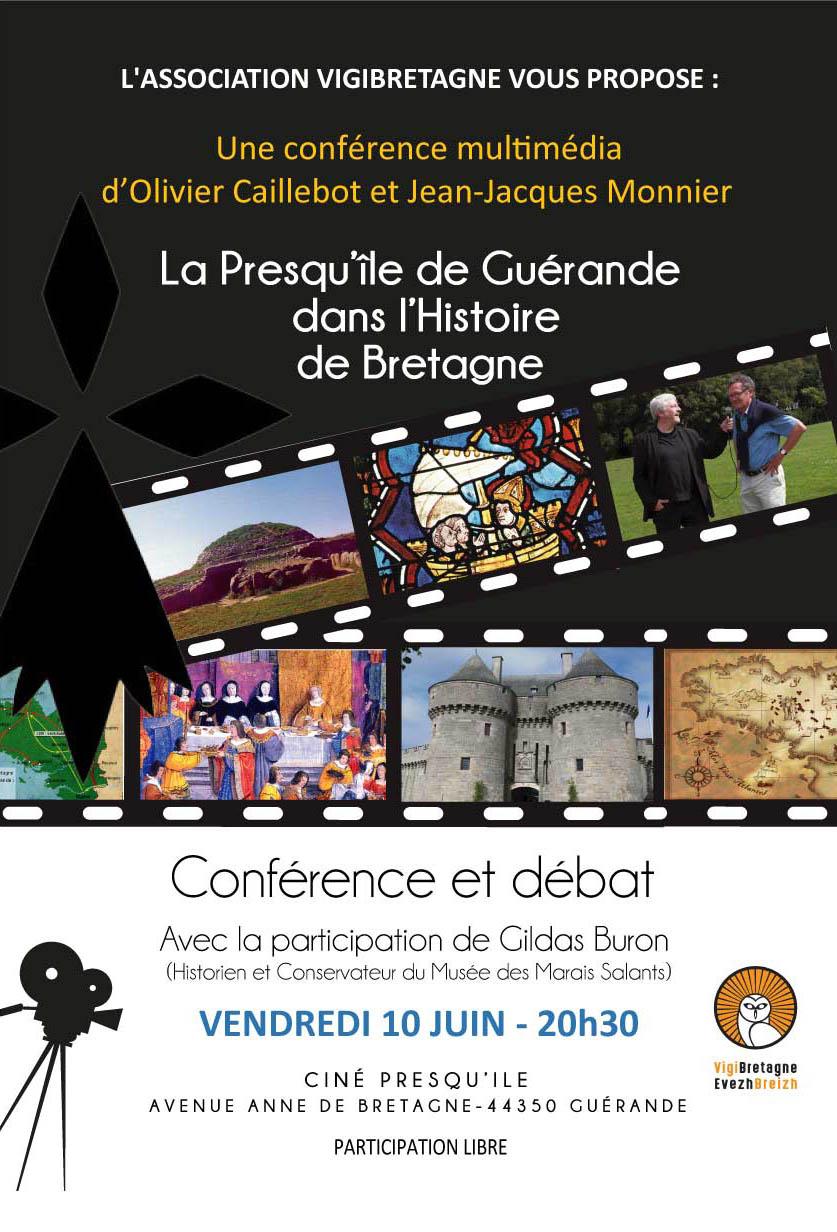 Conférence-débat : le pays guérandais dans l'histoire de Bretagne des origines à nos jours